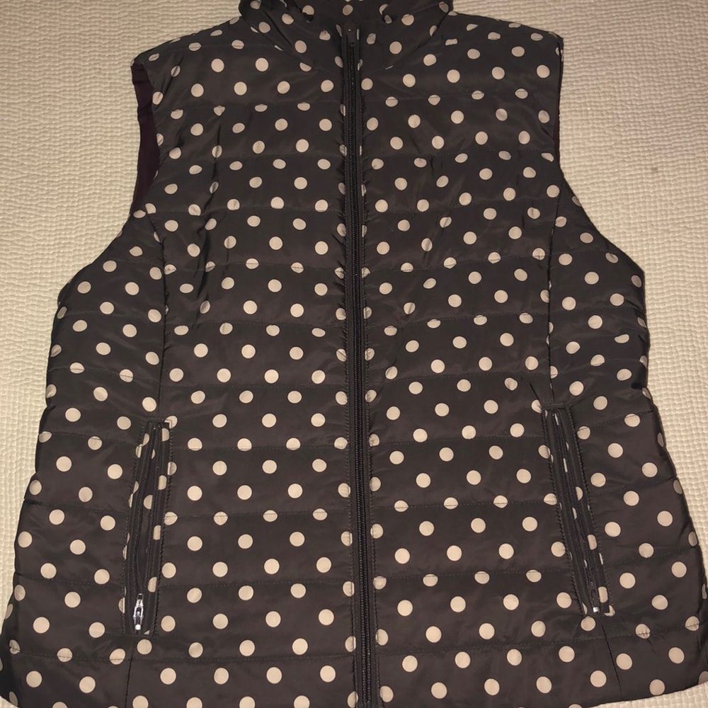 LOFT vest with polka dots!